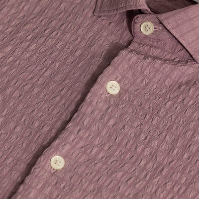 AiryCheck Mauve Seer Sucker Shirt