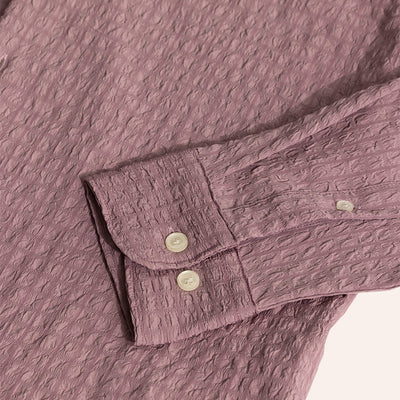AiryCheck Mauve Seer Sucker Shirt