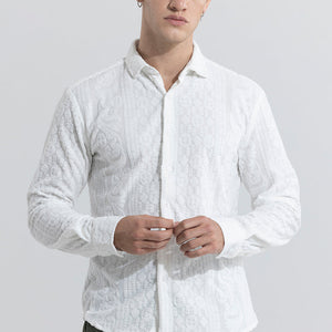 Circle Diamond White Shirt