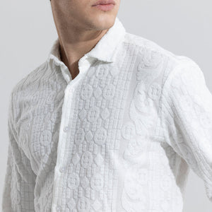 Circle Diamond White Shirt