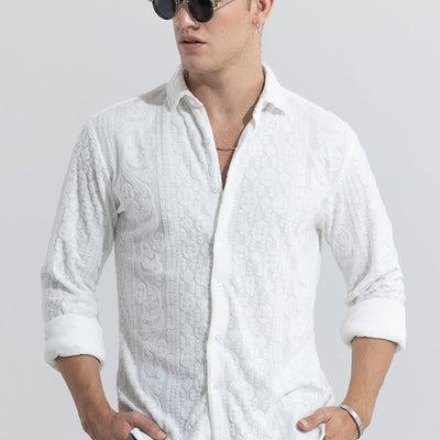 Circle Diamond White Shirt