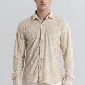 Circle Diamond Beige Shirt