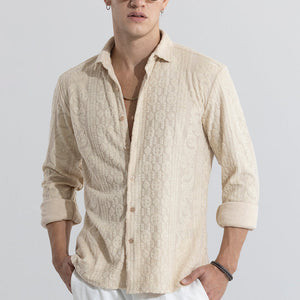 Circle Diamond Beige Shirt