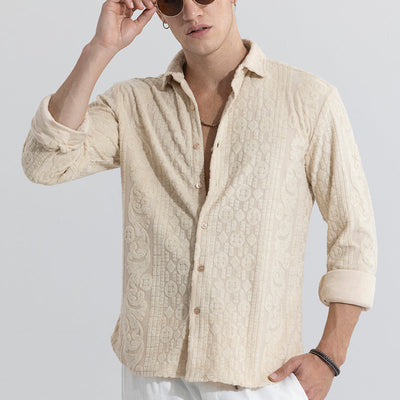 Circle Diamond Beige Shirt