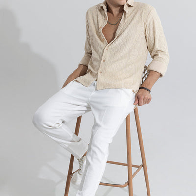 Circle Diamond Beige Shirt