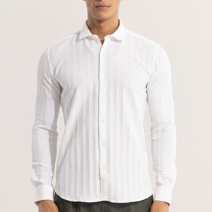 Quadbar White Shirt