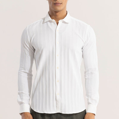 Quadbar White Shirt