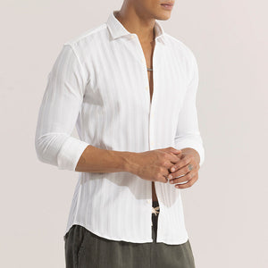 Quadbar White Shirt