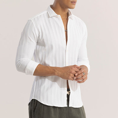 Quadbar White Shirt