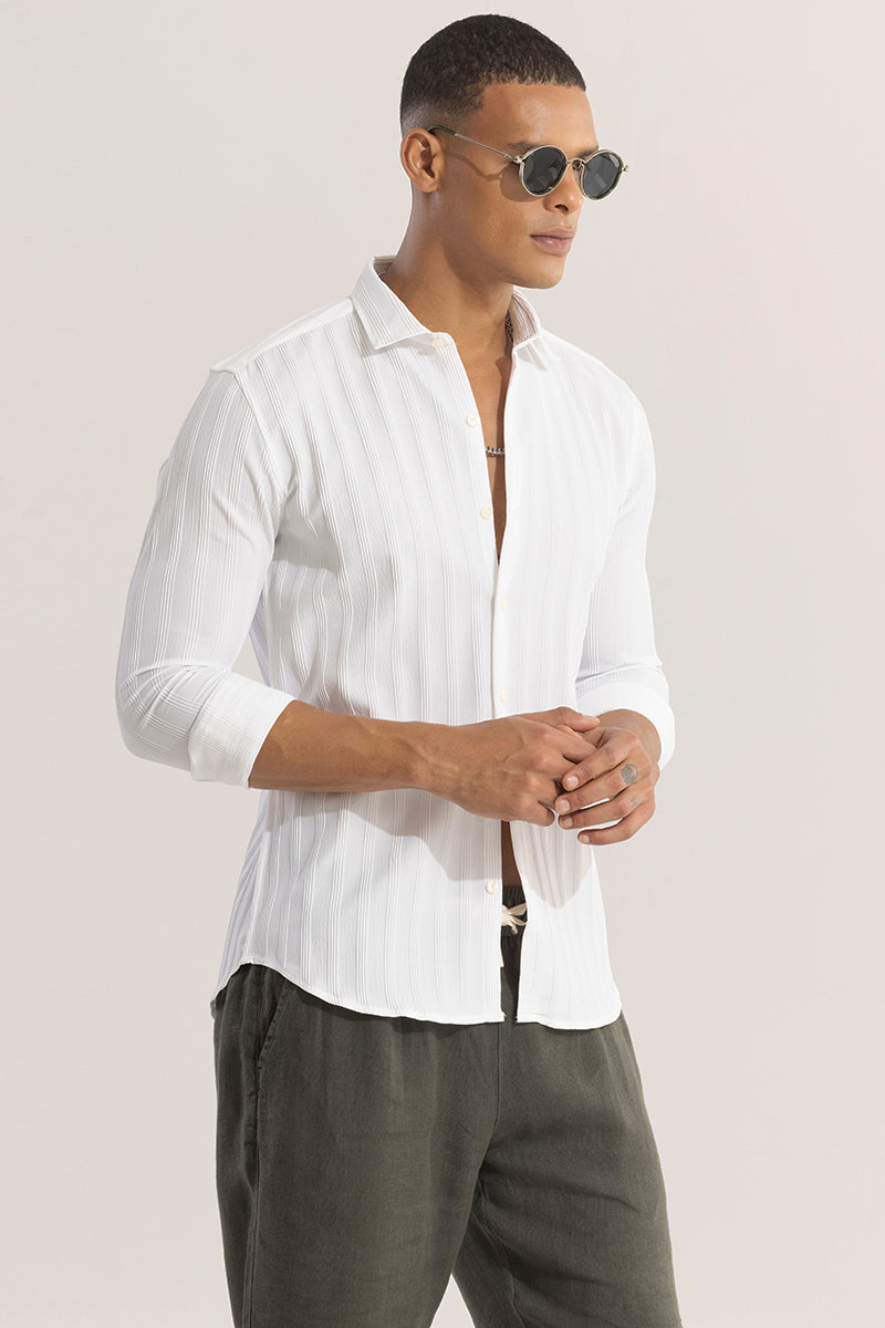 Quadbar White Shirt