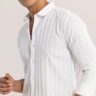 Quadbar White Shirt