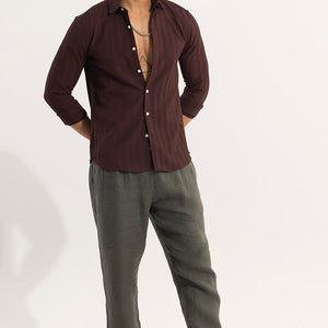 Quadbar Maroon Shirt