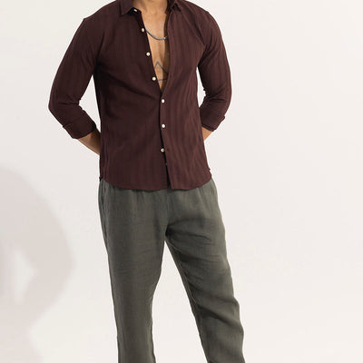 Quadbar Maroon Shirt