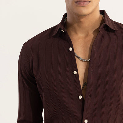 Quadbar Maroon Shirt