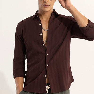 Quadbar Maroon Shirt