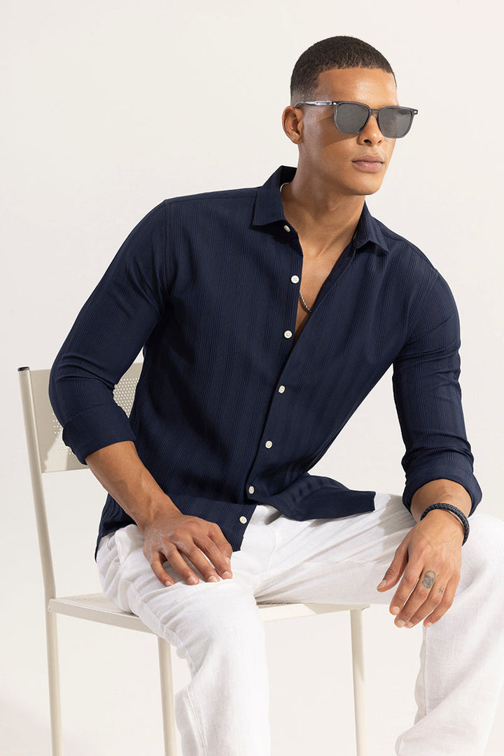 Quadbar Navy Shirt