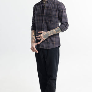 Tartan Twist Ash Grey Checks Shirt