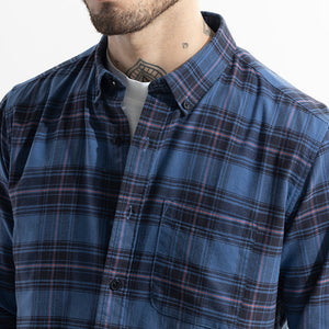 Tartan Twist Blue Checks Shirt