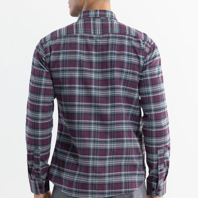 Tartan Twist Purple Checks Shirt
