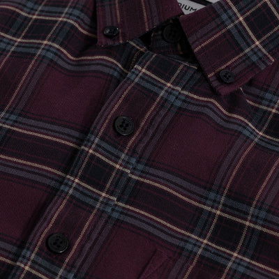 Window Twist Purple Checks Shirt