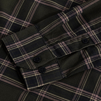 Window Twist Olive Checks Shirt
