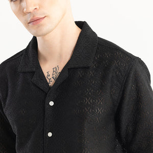 Cosmic Circle Black Hakoba Shirt