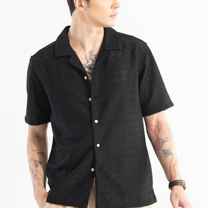 Cosmic Circle Black Hakoba Shirt