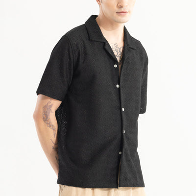Cosmic Circle Black Hakoba Shirt