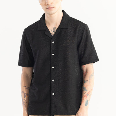 Cosmic Circle Black Hakoba Shirt