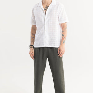 Cosmic Circle White Hakoba Shirt