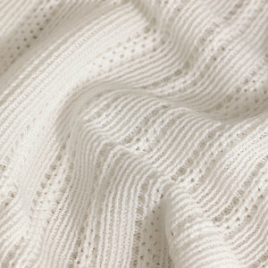 Dotted Stripe White Hakoba Shirt