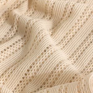 Dotted Stripe Beige Hakoba Shirt