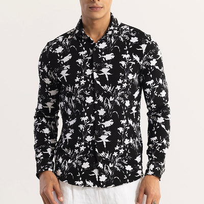 Begonia Black Shirt