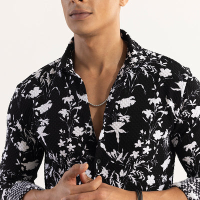 Begonia Black Shirt