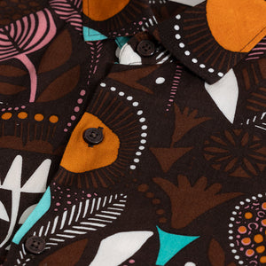 Botanical Bliss Brown Shirt