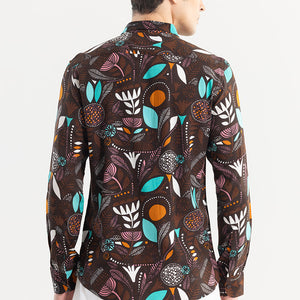 Botanical Bliss Brown Shirt