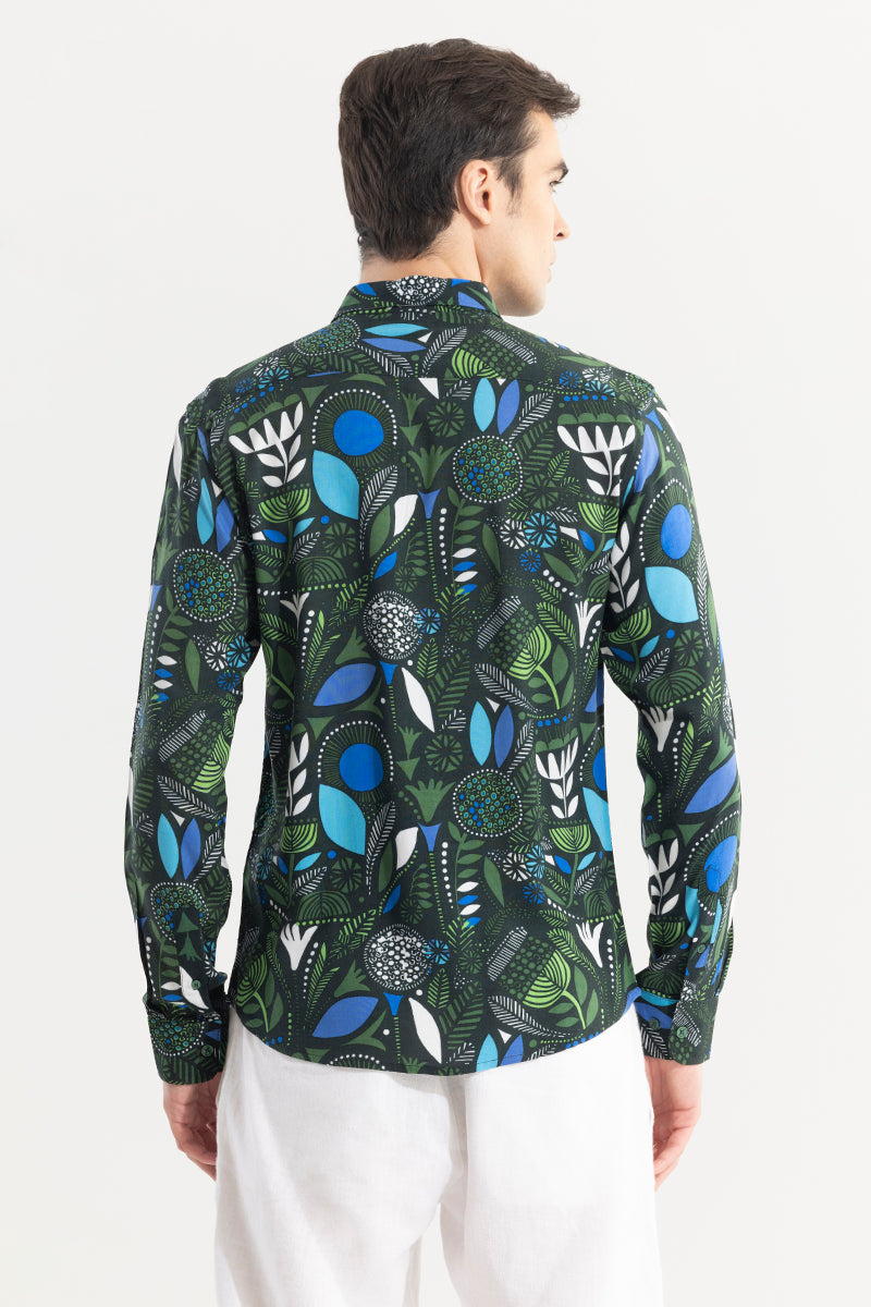 Botanical Bliss Green Shirt