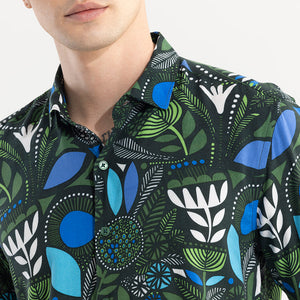 Botanical Bliss Green Shirt