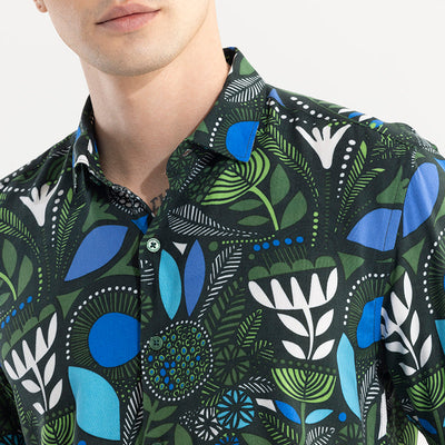 Botanical Bliss Green Shirt