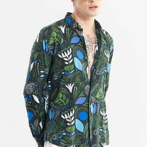 Botanical Bliss Green Shirt