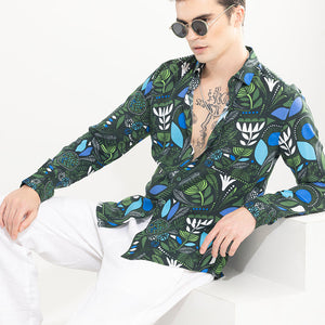 Botanical Bliss Green Shirt