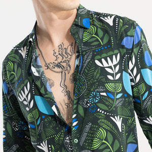 Botanical Bliss Green Shirt