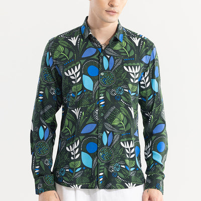 Botanical Bliss Green Shirt