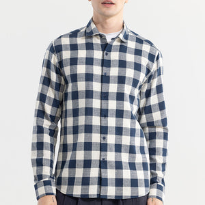 Chess Square Navy Checks Shirt