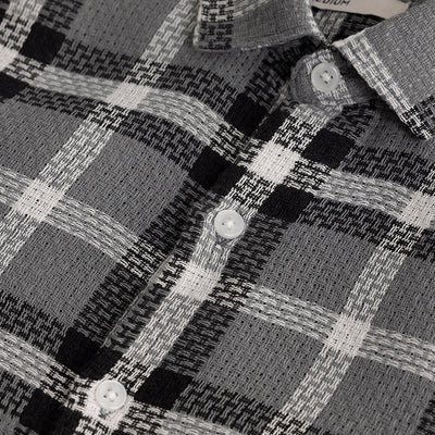 Gridline Grey Checks Shirt