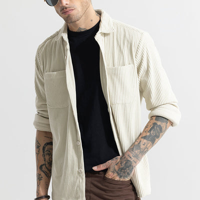 Cozy Cord Cream Shirt