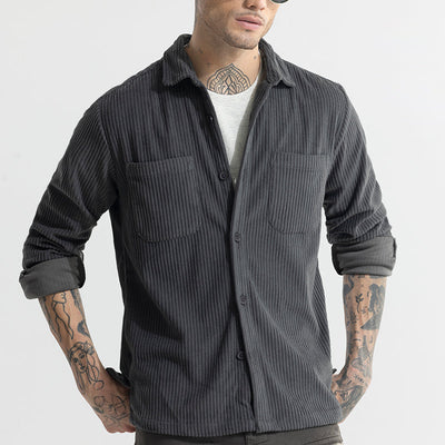 Cozy Cord Elephant Grey Shirt