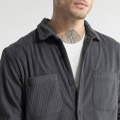 Cozy Cord Elephant Grey Shirt