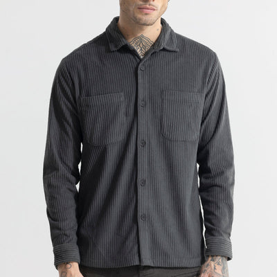 Cozy Cord Elephant Grey Shirt