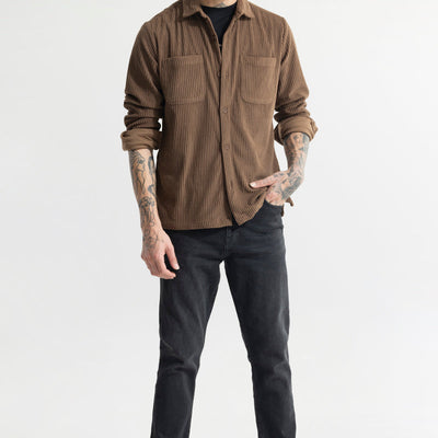 Cozy Cord Brown Shirt